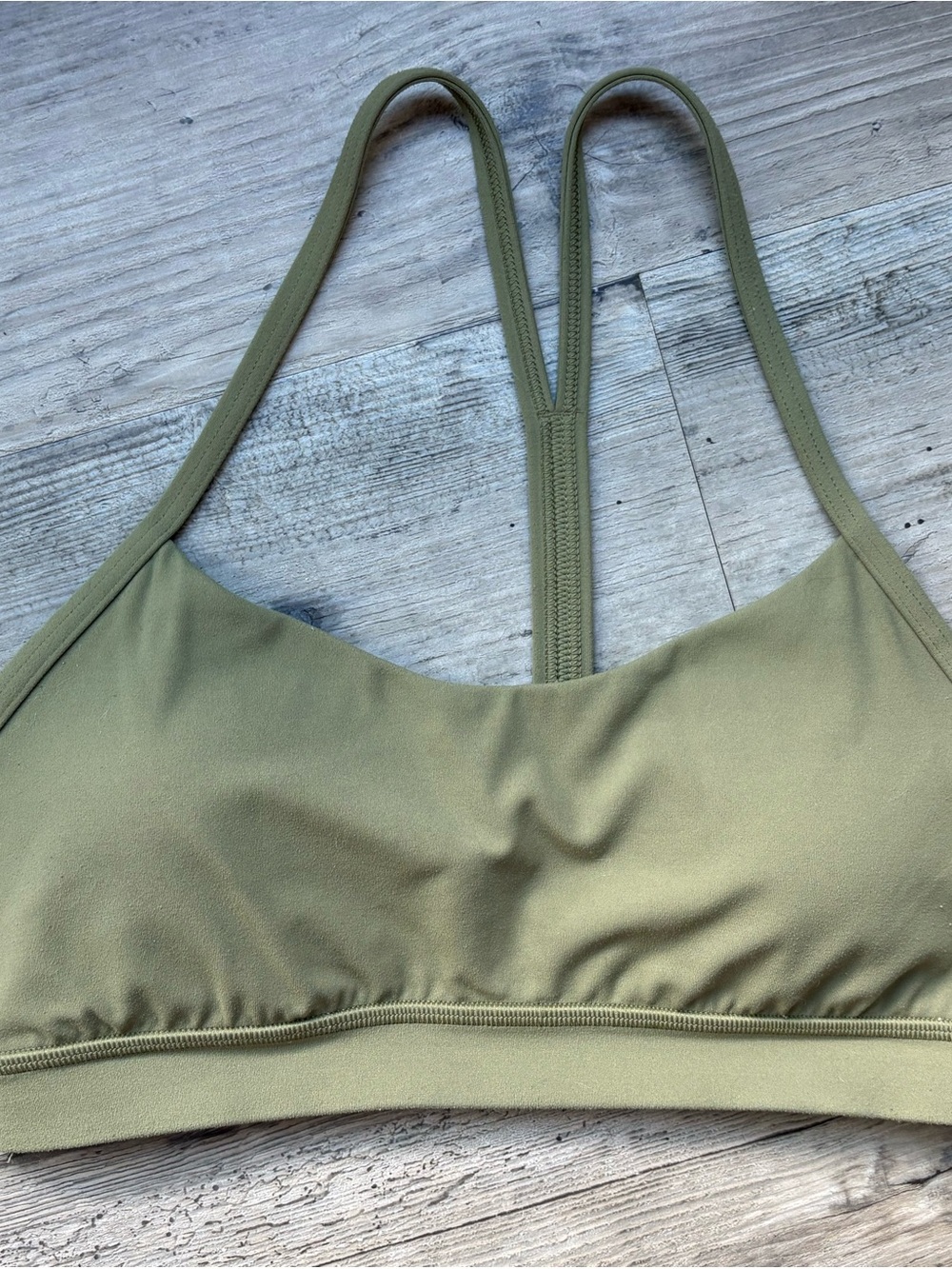 lululemon athletica Olive Strappy Low-Impact Sports Bra